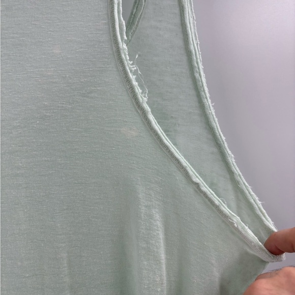 Cp shades oversized Mint Green sleeveless summer beach Tank linen Top sz medium - Picture 12 of 16
